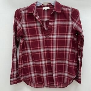 Loft Plaid top